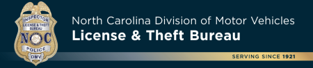 NC License and Theft Bureau New Number